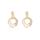 Retro Asymmetrical Drop Earrings - Shah S. Sahota